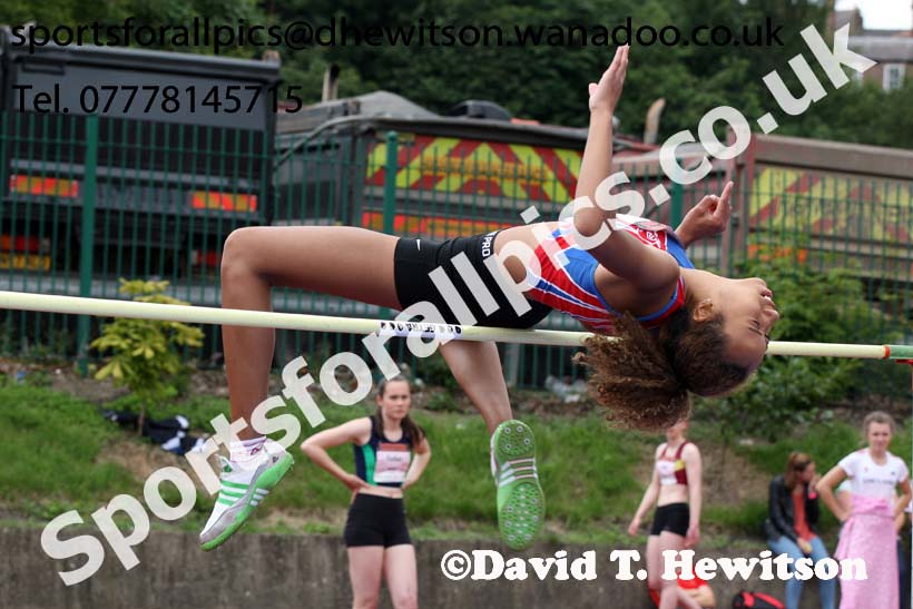 Womens high jump, EAP International Combined Events, Hexham Northumberland. Photo: David T. Hewitson/Sports for All Pics